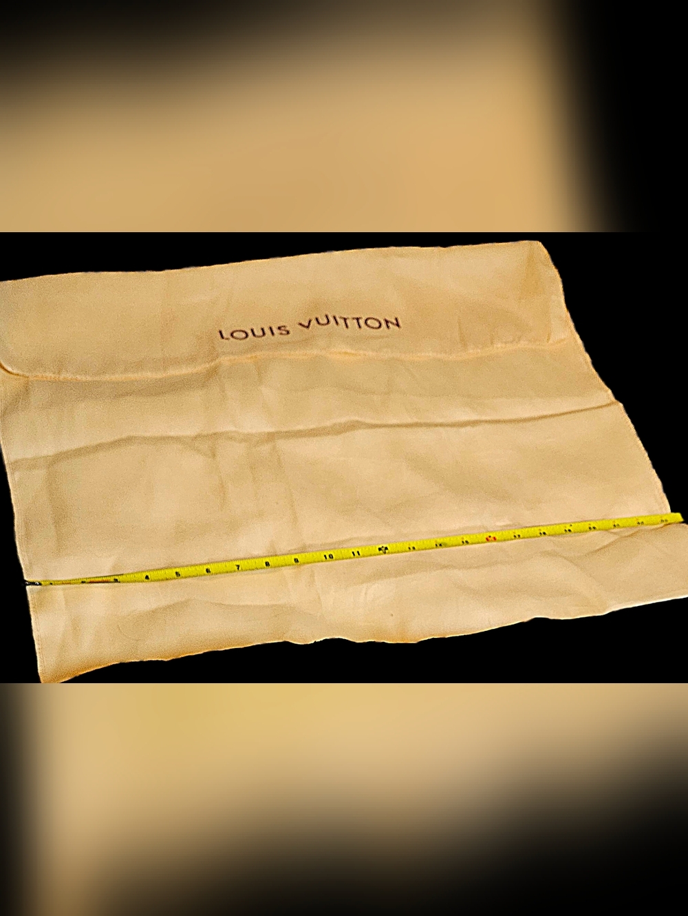 NEW Auth Louis Vuitton XL Silky Envelope Dust Bag Keepall Travel Onthego Handbag - Picture 5 of 10